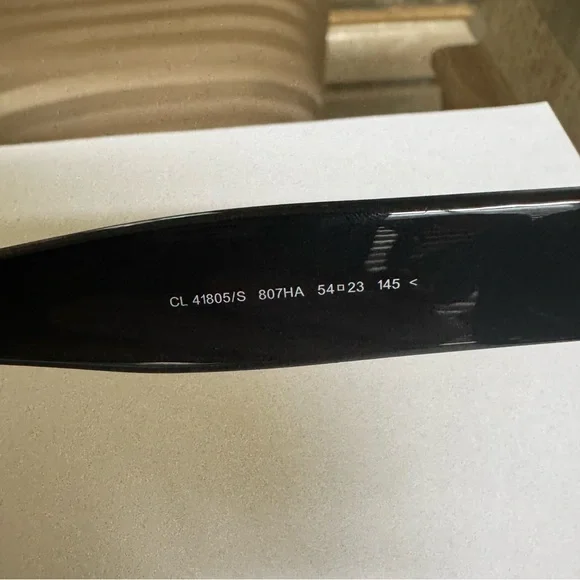 Celine New Audrey CL 41805/S Sunglasses Black/Brown Gradient Lenses - Picture 9 of 12